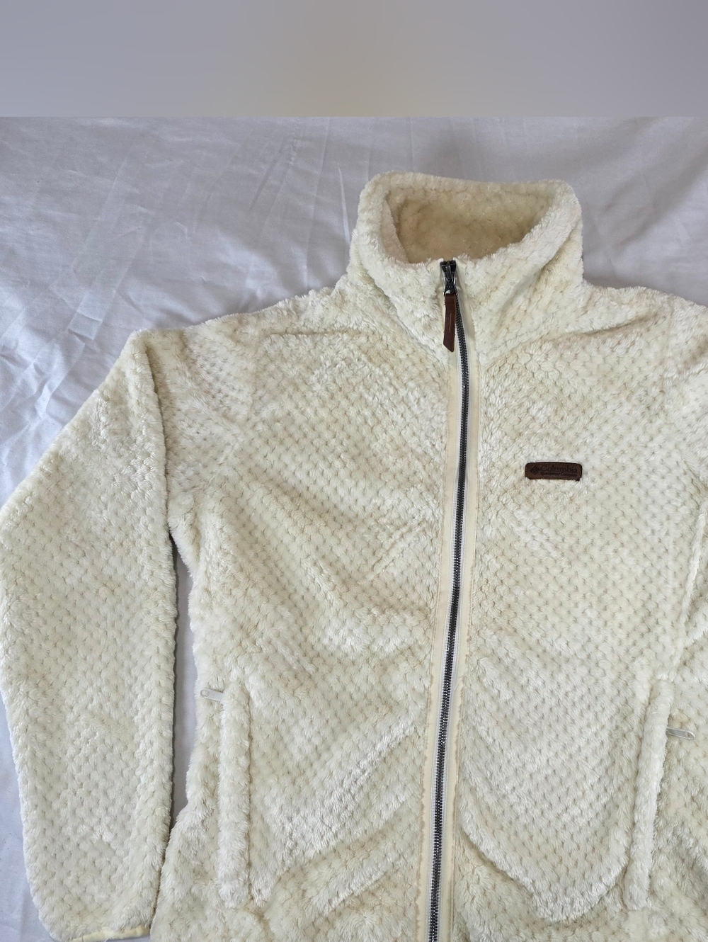 Women’s Cream Sherpa Full-Zip Columbia  Jacket